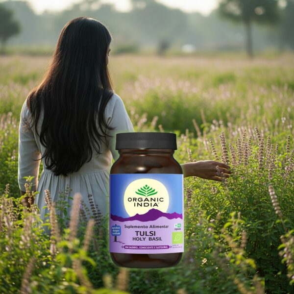 Tulsi Holy Basil Organic India tranquilidade imunidade respiração