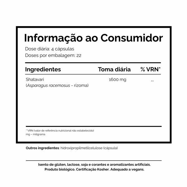 Shatavari Bio Organic India™ – 90 Cápsulas - Image 2