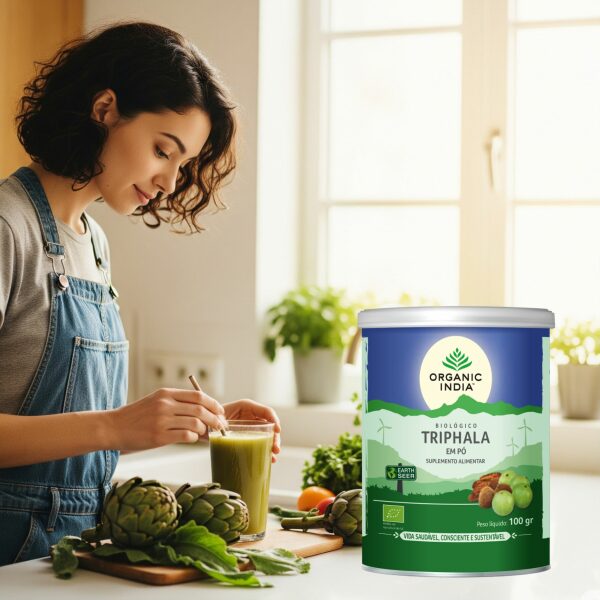 Triphala po Organic India detox gastrointestinal suave