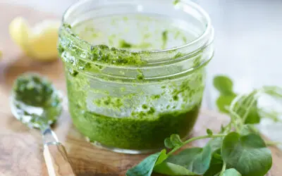 Pesto de Moringa e Agrião