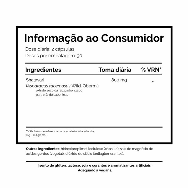 Informação ao Consumidor Shatavari Dharma Botanicals