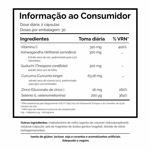 Informação ao Consumidor Immune-Z Dharma Botanicals