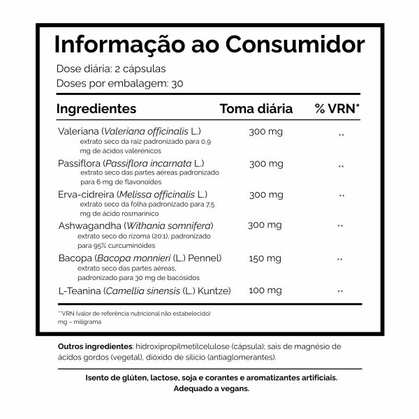 Informação ao Consumidor Calm-Z Dharma Botanicals 1863x1863