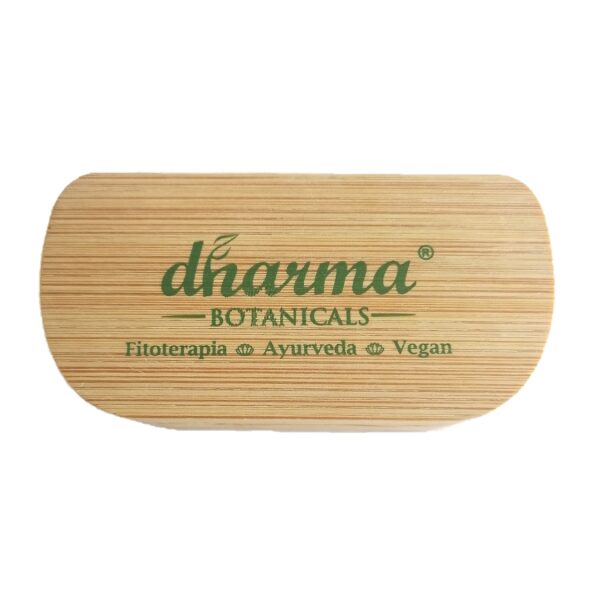 Pillbox bambu para capsulas Dharma Botanicals fechada sem fundo