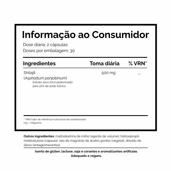 Shilajit Dharma Botanicals® - 60 vegicápsulas - Image 2