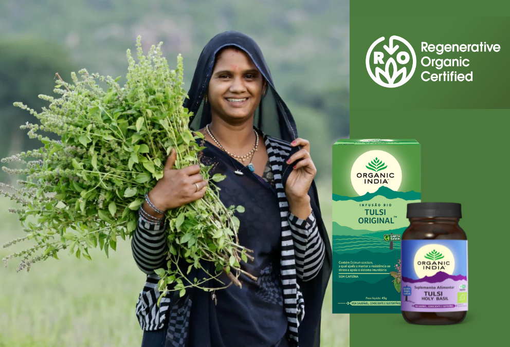 Tulsi Organic India – uma planta com o selo ROC